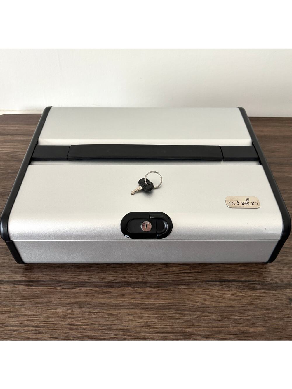 Echelon Cash Box 217702092 - MMF Industries - With Key - Steel - Metallic Silver